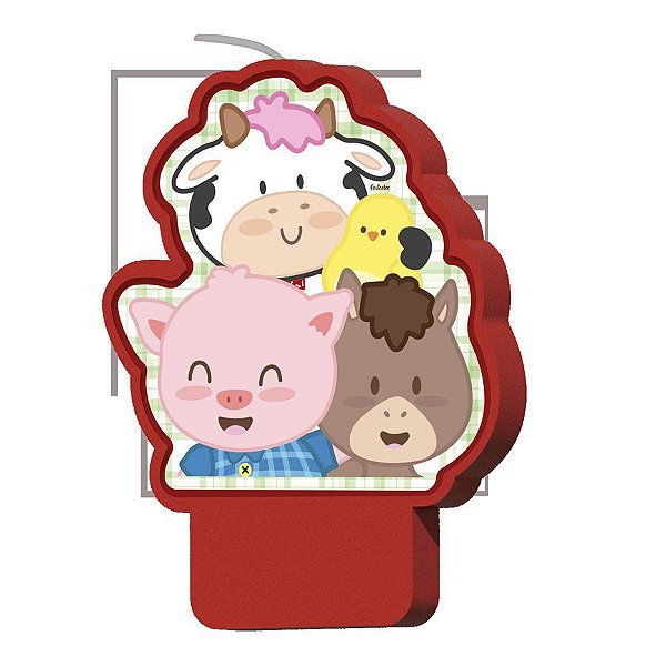 Vela Plana Festa Fazendinha - 1 Unidade - Festcolor - Rizzo