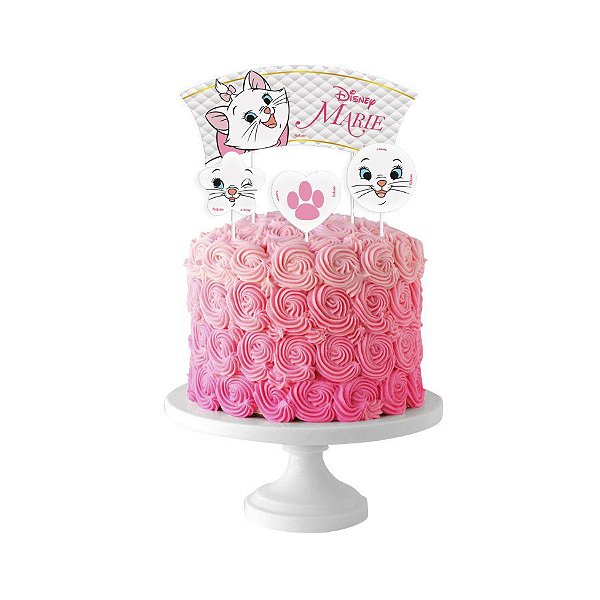 Topper Para Bolo Festa Marie - 4 unidades - Festcolor - Rizzo