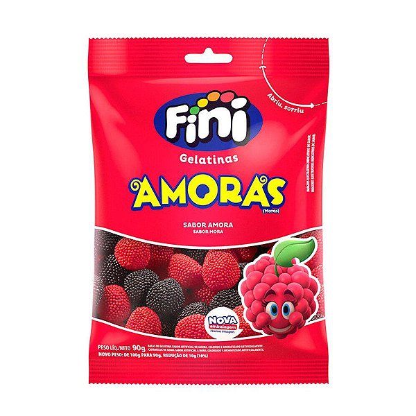 Bala Amora - 1 unidade Pct. c/ 80g - Fini -