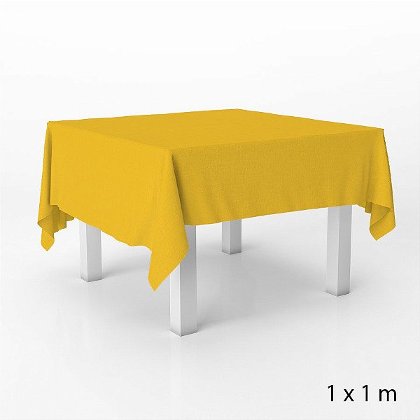 Toalha de Mesa em TNT - 1 x 1 metro - Amarelo - 5 unidades - Best Fest - Rizzo