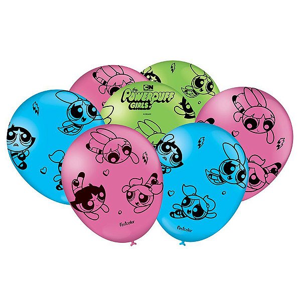 Balão IMP. Especial  - Festa As Meninas Super Poderosas - 25 unidades - Festcolor - Rizzo Balões