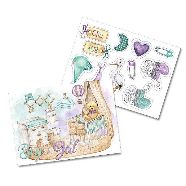 Kit Decorativo - Chá Revelação Especial - 1 unidade - Festcolor - Rizzo