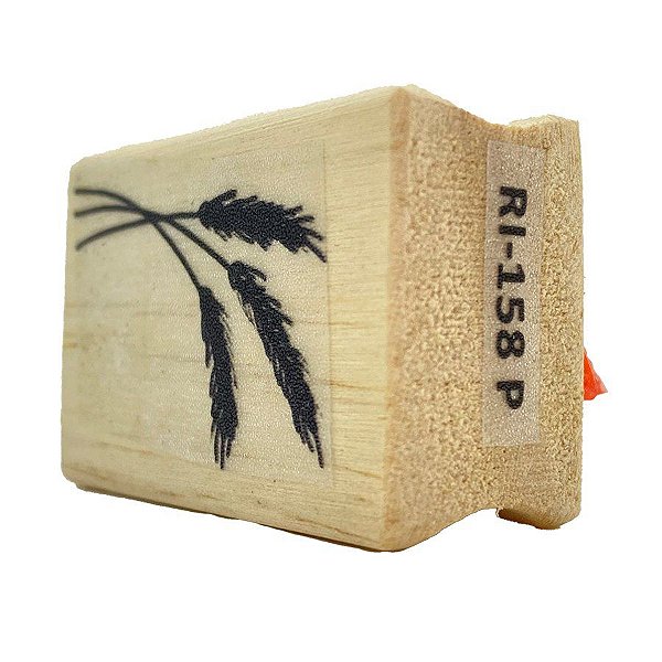 Carimbo de Madeira Artesanal - Trigo - Cod.RI-158 - Rizzo - 1 unidade - Rizzo
