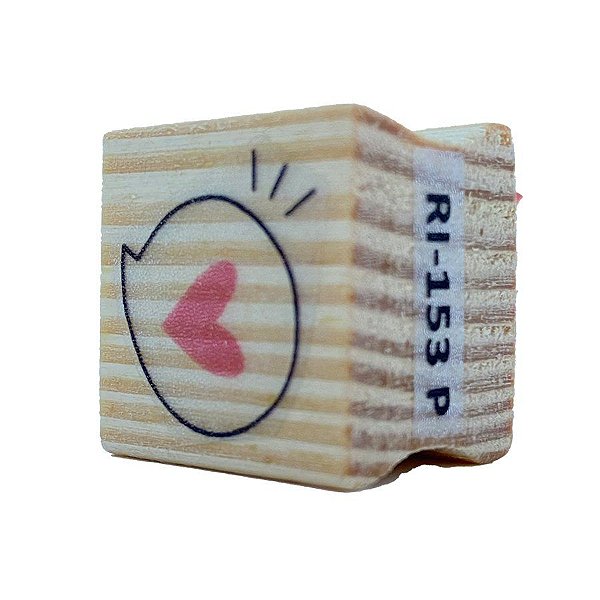 Carimbo de Madeira Artesanal - Pensamento Love - Cod.RI-153 - Rizzo - 1 unidade - Rizzo Balões