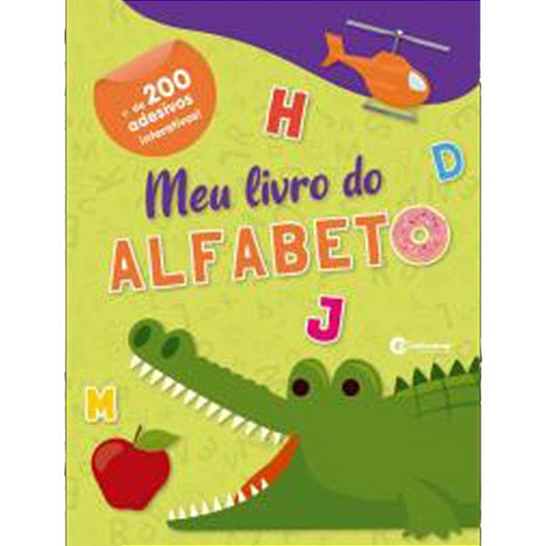 Livro Do Alfabeto Com Adesivos  - 1 unidade -  - Rizzo