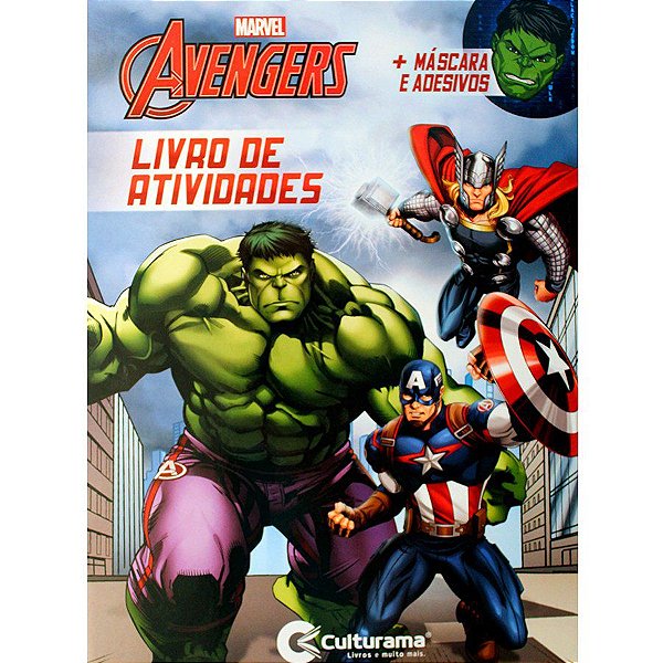 Livro Diversão Com Adesivo - Vingadores - 1 unidade - Marvel - Rizzo