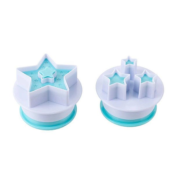Ejetor Cortador Estrela - FT297 - 2 unidades - Silver Plastic - Rizzo