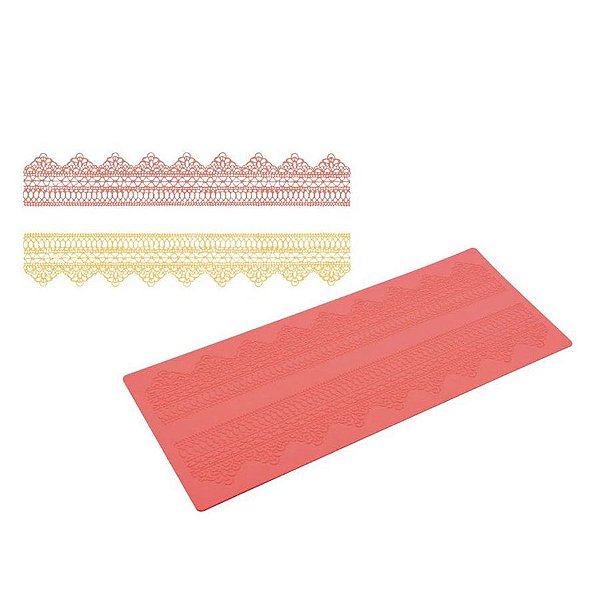 Molde De Silicone Confeitaria - Mosaico - FT226 - 1 unidade - Silver Plastic - Rizzo