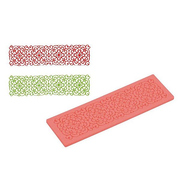 Molde De Silicone Confeitaria - Mosaico - FT200 - 1 unidade - Silver Plastic - Rizzo