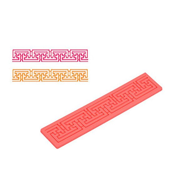 Molde Silicone Barrado - Labirinto - FT018 - 1 unidade - Silver Plastic - Rizzo
