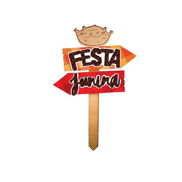 Mini Placa Jardim Festa Junina - 1 unidade - Grintoy - Rizzo