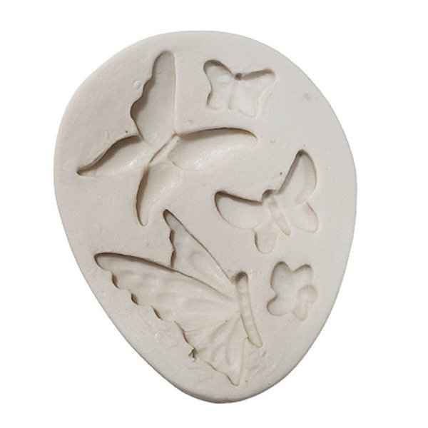 Molde De Silicone - 1628 - Borboletas - 1 unidade - Mazulli - Rizzo