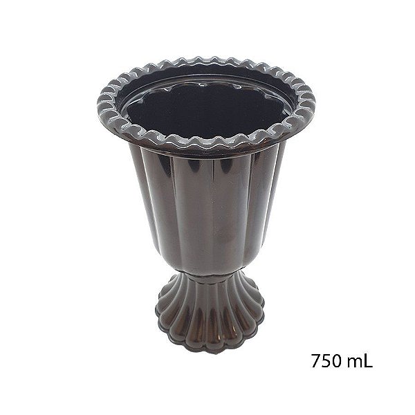 Mini Vaso Grego Plástico 750 mL - Preto - 1 unidade - LSC Toys - Rizzo