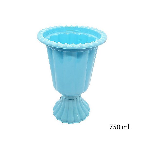 Mini Vaso Grego Plástico 750 mL - Azul Bebê - 1 unidade - LSC Toys - Rizzo