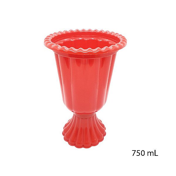 Mini Vaso Grego Plástico 750 mL - Vermelho - 1 unidade - LSC Toys - Rizzo