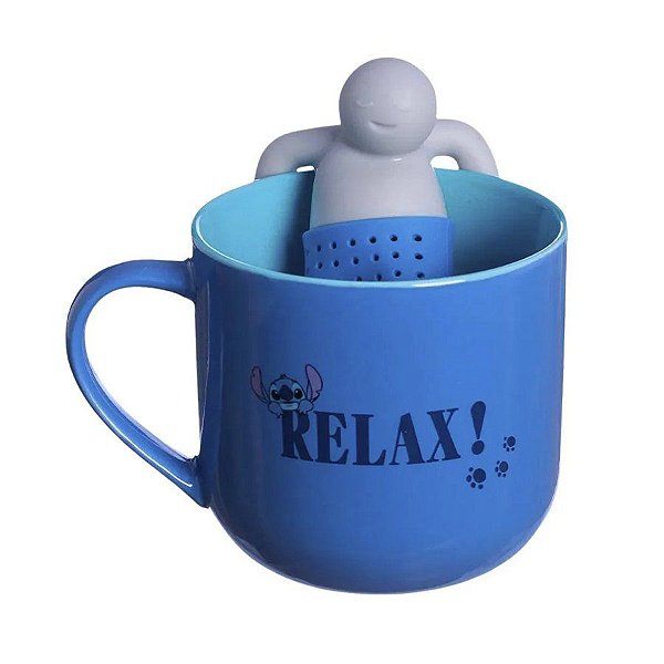Caneca com infusor de chá Stitch - 1 Unidade - Zonacriativa - Rizzo