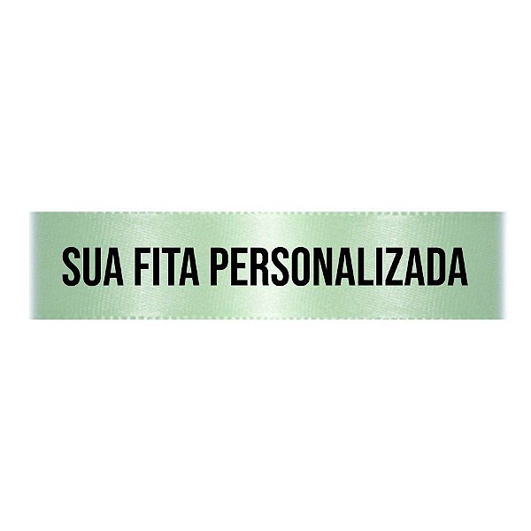 Fita de Cetim Personalizada CFS005 - 22mm X 45metros - Azul Tiffany 247 - 01 Unidade - Progresso - Rizzo Personalize