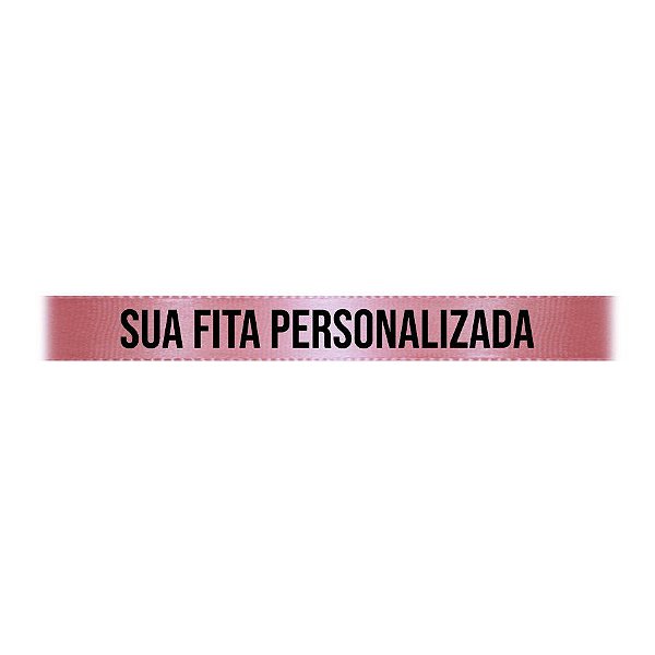 Fita de Cetim Personalizada CFS002 - 10mm X 45metros - Rose 244 - 01 Unidade - Progresso - Rizzo Personalize