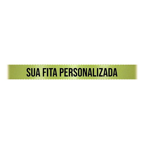 Fita de Cetim Personalizada CFS002 - 10mm X 45metros - Verde Mlitar 249 - 01 Unidade - Progresso - Rizzo Personalize