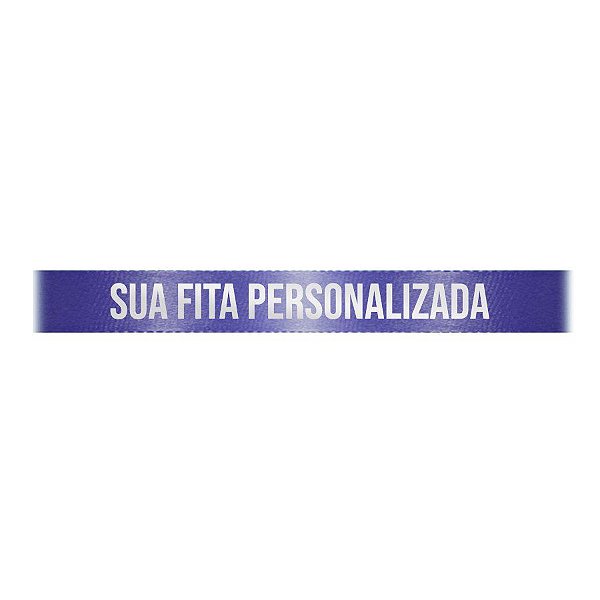 Fita de Cetim Personalizada CFS002 - 10mm X 45metros - Azul Marinho 215 - 01 Unidade - Progresso - Rizzo Personalize