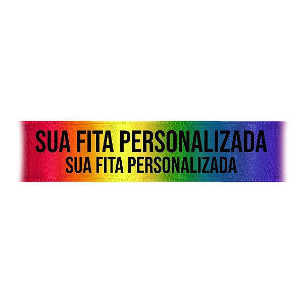 Fita de Cetim Personalizada 7665S/030 - 30mm X 45metros - Multicolor 002 - 01 Unidade - Progresso - Rizzo Personalize