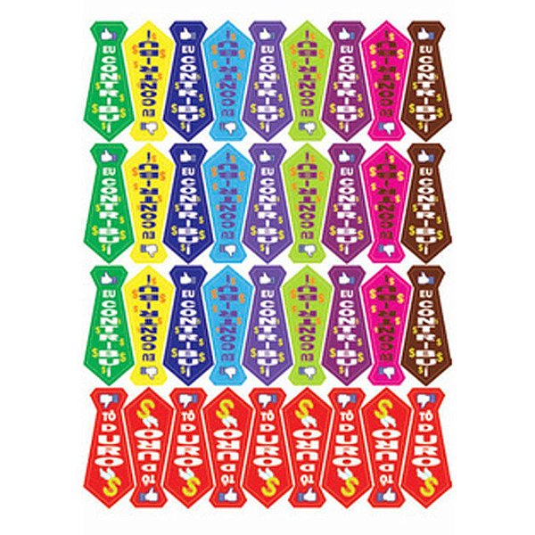 Adesivos Decorativos - Gravatinhas  - 36 unidades - Festachic - Rizzo Balões