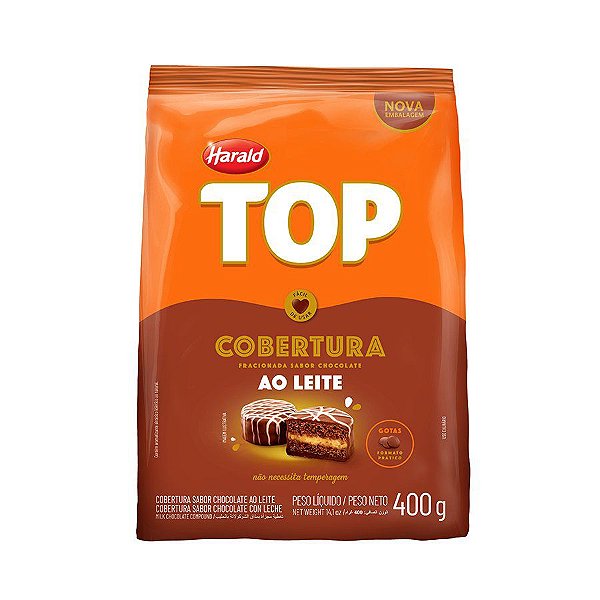 Cobertura em Gotas Ao Leite - Top - 400g - 01 unidade - Harald - Rizzo