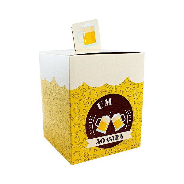 Caixa Pop Up Brinde Chopp - "Um (Brinde) Ao Cara" - 10 unidades - Ideia - Rizzo