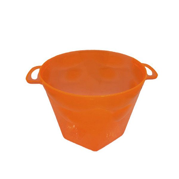Balde para Gelo Neon Laranja 1,20L - LSC Toys - 1 Unidade - Rizzo