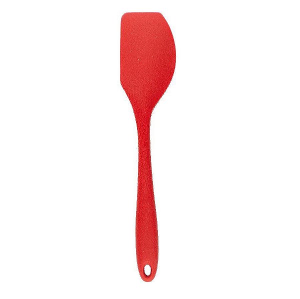 Espatula Silicone - 29Cm - Curva Vermelho  - 1 unidade - Cromus Allonsy - Rizzo Balões