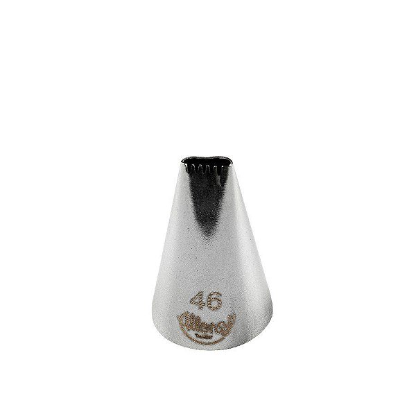 Bicos Para Confeitar - Serra - Aço Inox - Nº46 - 1 unidade - Cromus Allonsy - Rizzo Balões
