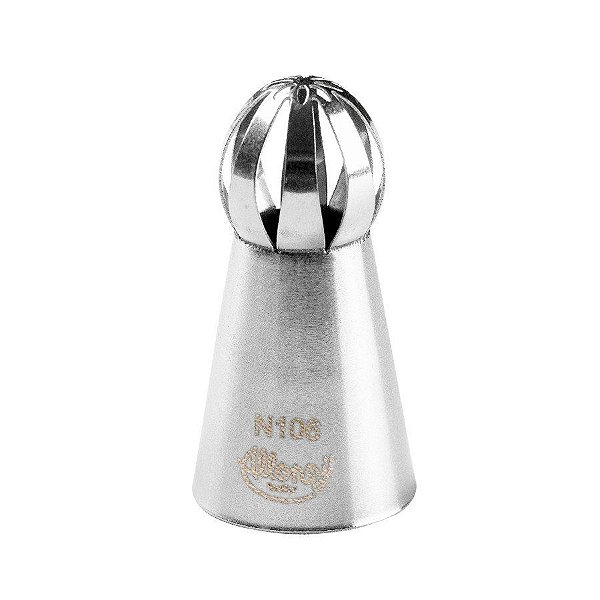Bicos Para Confeitar - Russo Esfera - Aço Inox - Nºn106  - 1 unidade - Cromus Allonsy - Rizzo Balões