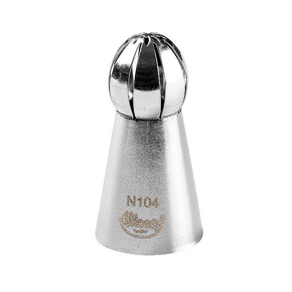 Bicos Para Confeitar - Russo Esfera - Aço Inox - Nºn104  - 1 unidade - Cromus Allonsy - Rizzo Balões