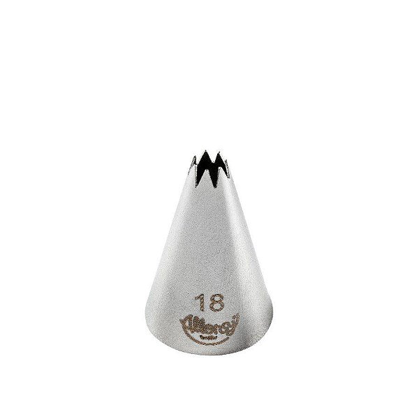 Bicos Para Confeitar - Pitanga Aberta - Aço Inox - Nº18  - 1 unidade - Cromus Allonsy - Rizzo Balões