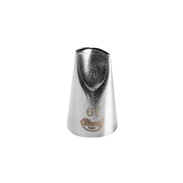 Bicos Para Confeitar - Pétala - Aço Inox - Nº61  - 1 unidade - Cromus Allonsy - Rizzo Balões