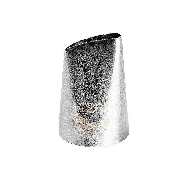 Bicos Para Confeitar - Pétala - Aço Inox - Nº126  - 1 unidade - Cromus Allonsy - Rizzo Balões