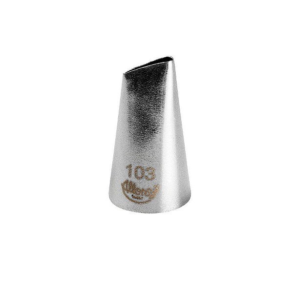 Bicos Para Confeitar - Pétala - Aço Inox - Nº103 - 1 unidade - Cromus Allonsy - Rizzo Balões