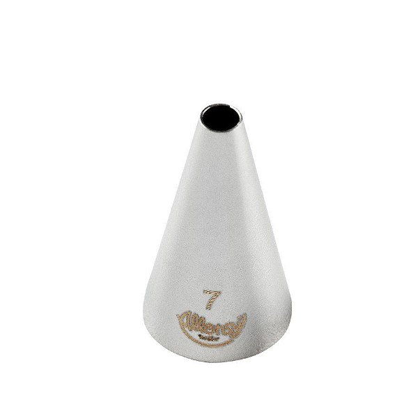 Bicos Para Confeitar - Perlê - Aço Inox - Nº7  - 1 unidade - Cromus Allonsy - Rizzo Balões
