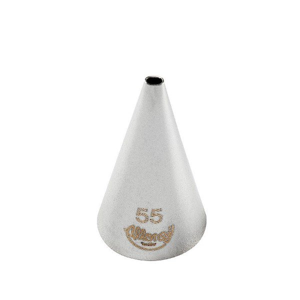 Bicos Para Confeitar - Perlê - Aço Inox - Nº55  - 1 unidade - Cromus Allonsy - Rizzo Balões