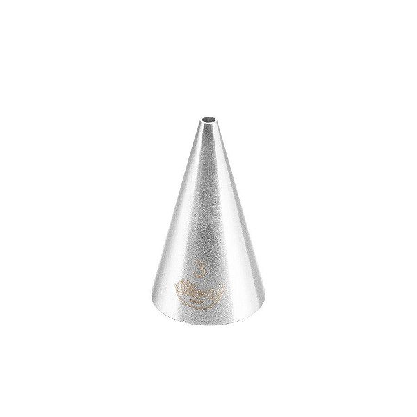 Bicos Para Confeitar - Perlê - Aço Inox - Nº3  - 1 unidade - Cromus Allonsy - Rizzo Balões