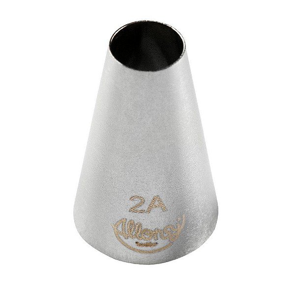 Bicos Para Confeitar - Perlê - Aço Inox - Nº2A  - 1 unidade - Cromus Allonsy - Rizzo Balões