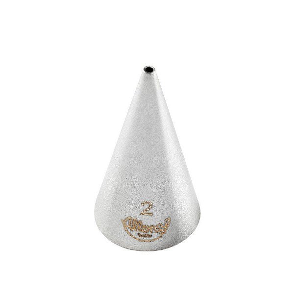 Bicos Para Confeitar - Perlê - Aço Inox - Nº2  - 1 unidade - Cromus Allonsy - Rizzo Balões