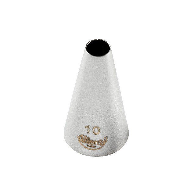 Bicos Para Confeitar - Perlê - Aço Inox - Nº10  - 1 unidade - Cromus Allonsy - Rizzo Balões