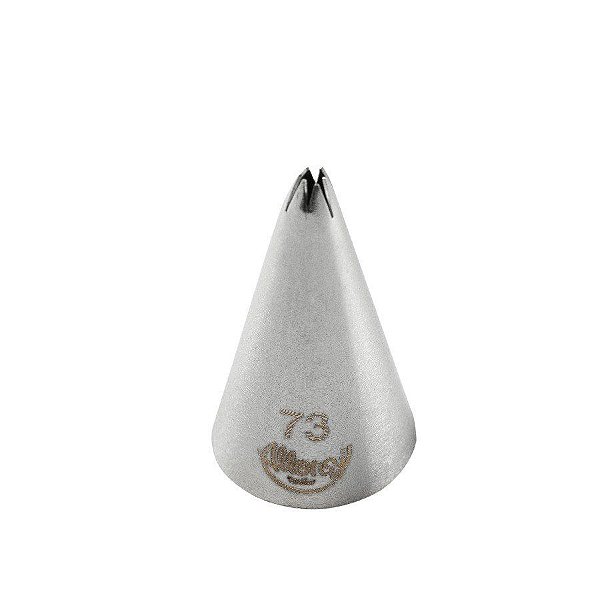Bicos Para Confeitar - Folha - Aço Inox - Nº73  - 1 unidade - Cromus Allonsy - Rizzo Balões