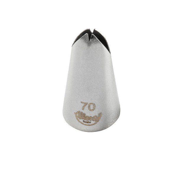 Bicos Para Confeitar - Folha - Aço Inox - Nº70  - 1 unidade - Cromus Allonsy - Rizzo Balões