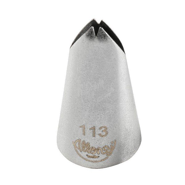 Bicos Para Confeitar - Folha - Aço Inox - Nº113  - 1 unidade - Cromus Allonsy - Rizzo Balões