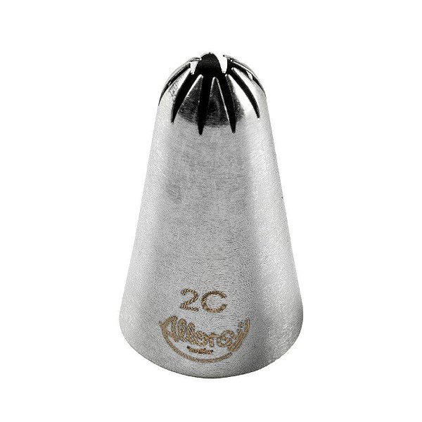 Bicos Para Confeitar - Flor De Pitanga - Aço Inox - Nº2C  - 1 unidade - Cromus Allonsy - Rizzo Balões