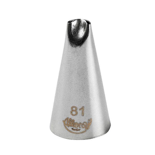 Bicos Para Confeitar - Especial - Aço Inox - Nº81  - 1 unidade - Cromus Allonsy  - Rizzo Balões