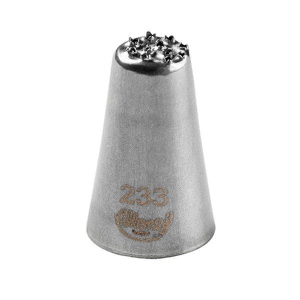 Bicos Para Confeitar - Chuveirinho - Aço Inox - Nº233  - 1 unidade - Cromus Allonsy - Rizzo Balões