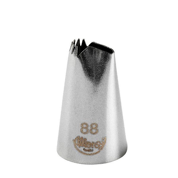 Bicos Para Confeitar - Babado - Aço Inox - Nº88  - 1 unidade - Cromus Allonsy - Rizzo Balões